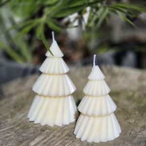 Bougies duo sapins de Noël
