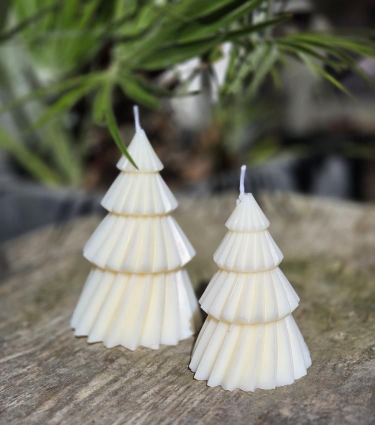 Bougies duo sapins de Noël