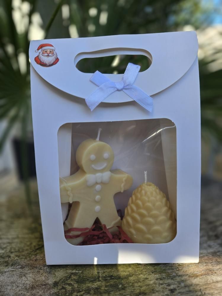 Coffret Bougies pain d'épice et pomme de pin