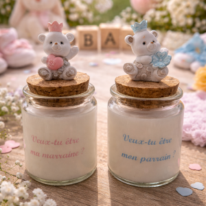 Bougie Parrain ou Marraine