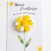 Fleur personnalisée – Merci Maîtresse, Nounou ou ATSEM